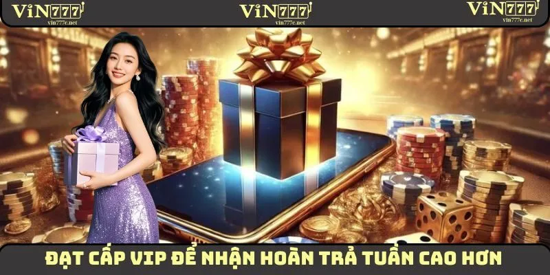 Hoàn Trả Tuần Vin777 | Chính Sách 100% Minh Bạch Hàng Tuần 3 Đạt cấp VIP để nhận hoàn trả tuần cao hơn